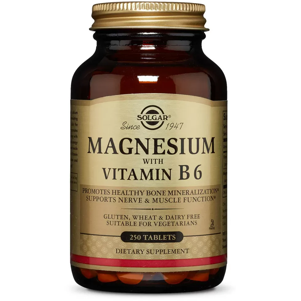 Solgar Magnesium med vitamin B6 | 250 tabletter