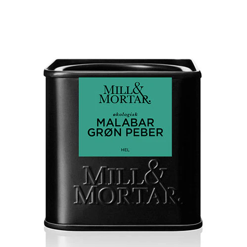 Mill & Mortar Malabar Grøn Peber Økologisk | 25 g