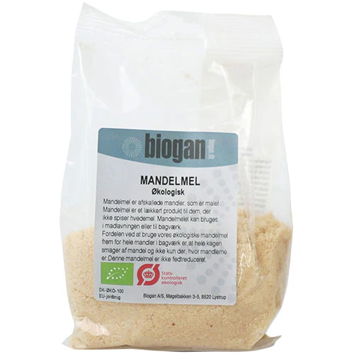 Biogan Økologisk Mandelmel | 100 g