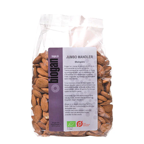 Biogan Økologiske Mandler | 500 g