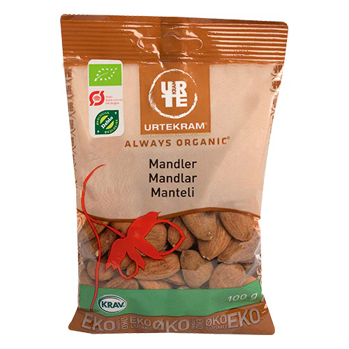Urtekram Mandler Søde Økologisk Spanske | 100 g