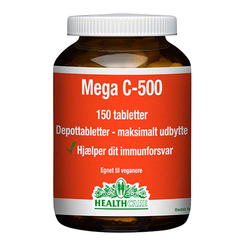 HealthCare Mega C 500 Mg | 150 tabletter