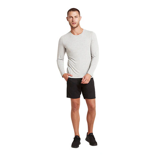 Boody Men´s Long Sleeve Crew T-shirt Light Marl | Str. S