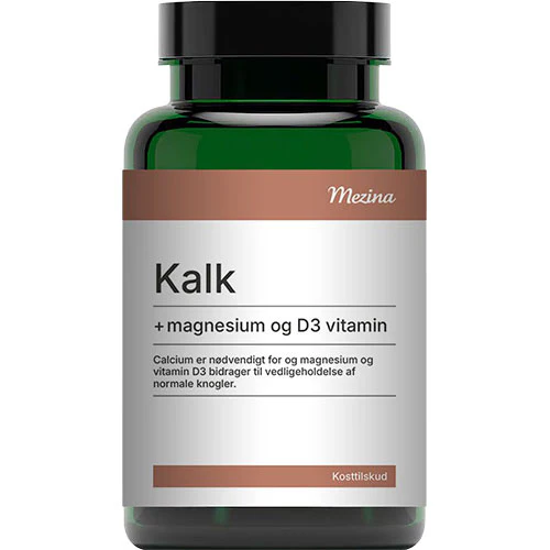 Mezina Kalk med Magnesium og D3-vitamin | 180 tabletter
