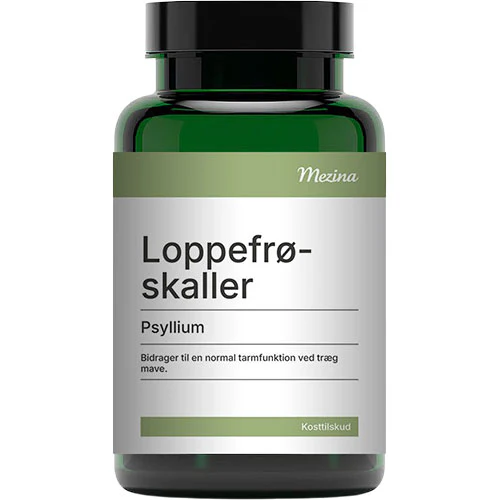 Mezina Loppefrøskaller Psyllium kapsler | 180 kapsler