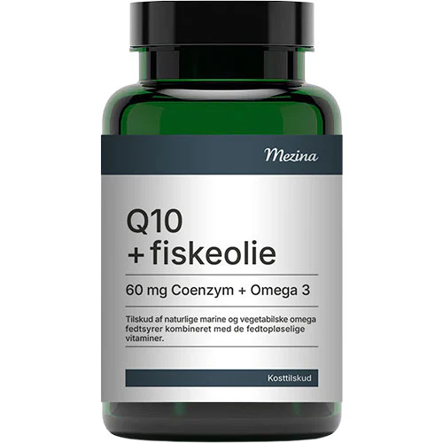 Mezina Q10 + Fiskeolie | 60 kapsler