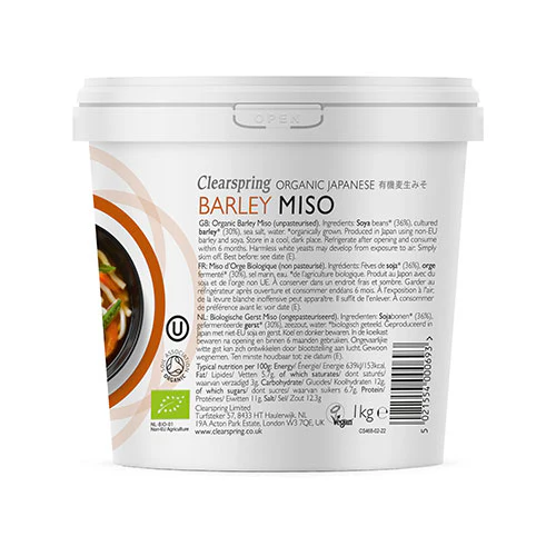 Clearspring Miso Barley (Byg Miso) Upasteuriseret Økologisk | 1 kg