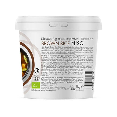 Clearspring Miso Brown Rice Upasteuriseret Økologisk | 1 kg