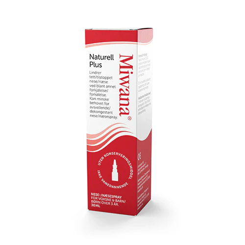 Miwana Næsespray Saltvand Natural Plus | 30 ml