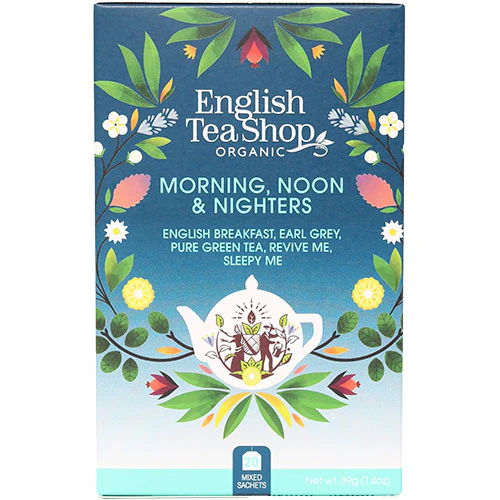 English Tea Shop Morning Noon & Nighters Tea, Økologisk | 20 breve