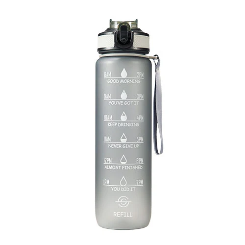 Motivational Bottle Motivationsflaske | Sort