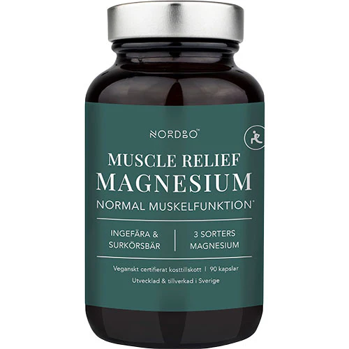 NORDBO Muscle Relief Magnesium | 90 kapsler
