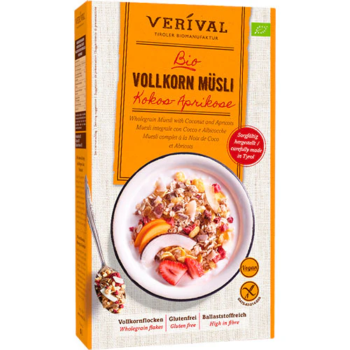Verival Müsli Kokos-aprikos Økologisk | 325 g