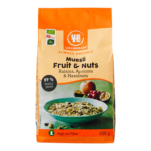 Urtekram Mysli Fruit & Nuts Økologisk | 650 g