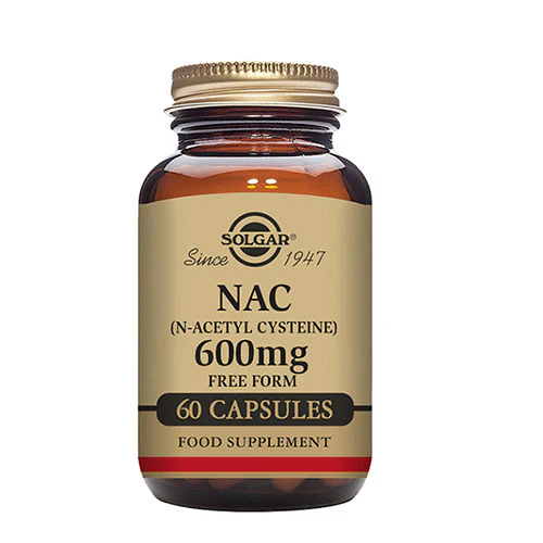 Solgar Nac (N-acetyl Cysteine) 600 Mg | 60 kapsler
