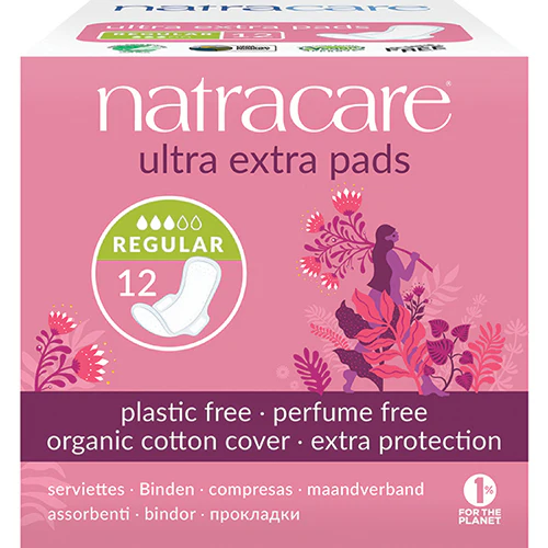 Natracare Ultra Extra Bind med Vinger | Regular