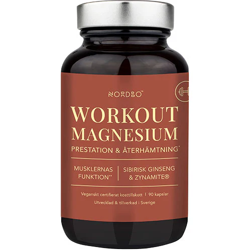 NORDBO Workout Magnesium | 90 kapsler