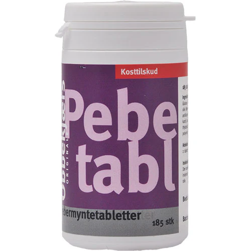 Obbekjærs Pepermynte Tabletter | 185 tabletter