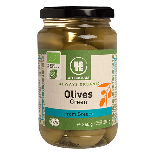 Urtekram Oliven Grønne Økologisk | 360 g