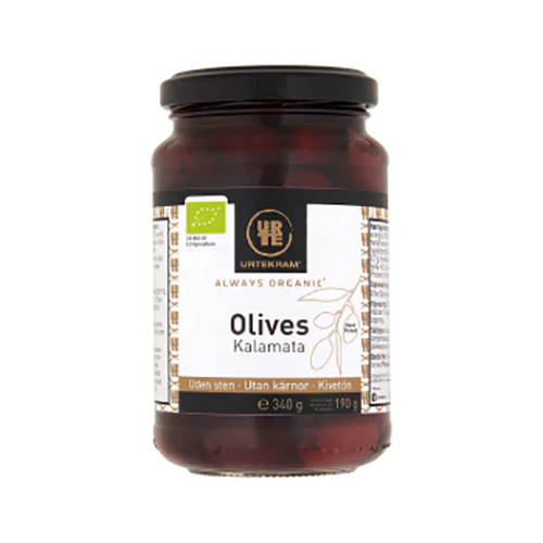 Urtekram Olives Kalamata U. Sten Økologisk | 340 g