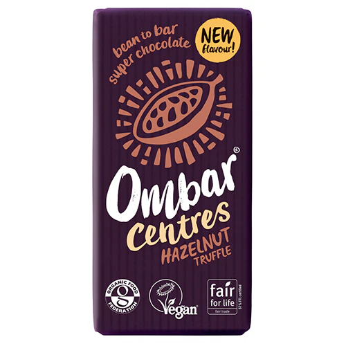 Ombar Bar Økologisk 70 g | Chokolade Hasselnøddetrøffelfyld