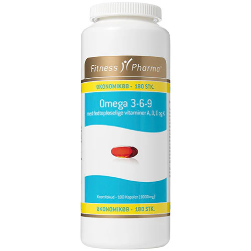 Fitness Pharma Omega 3-6-9 | 180 kapsler