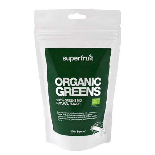 Superfruit Organic Greens Pulvermix Økologisk | 100 g