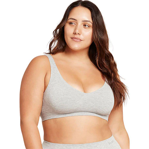 Boody Padded Shaper Crop Bra Lysegrå | Str. L