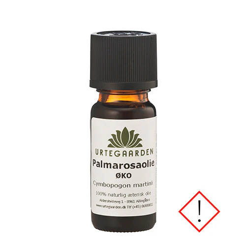 Urtegaarden Palmarosaolie Økologisk | 10 ml