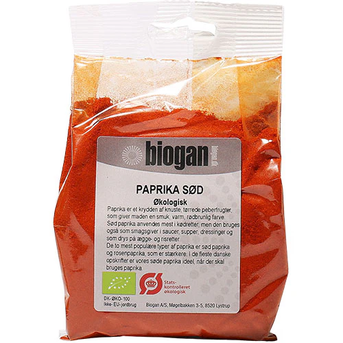 Biogan Økologisk Sød Paprika | 100 g