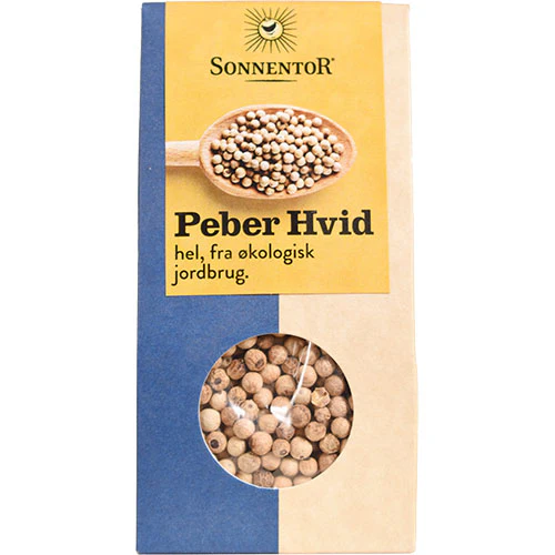 Sonnentor Peber Hel Hvid Økologisk | 35 g