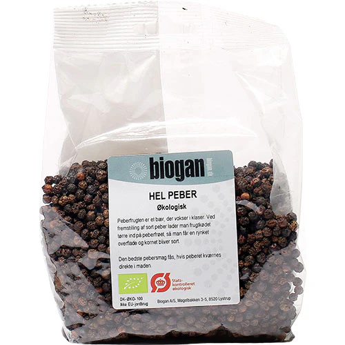 Biogan Økologisk Hel Peber | 250 g