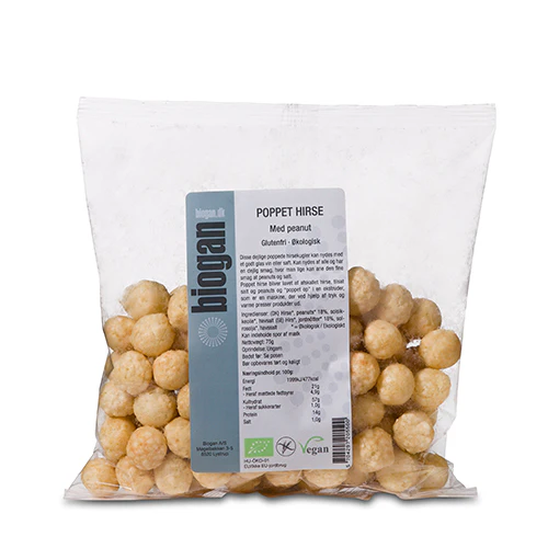 Biogan Poppet Hirsekugler Økologisk M. | 75 g