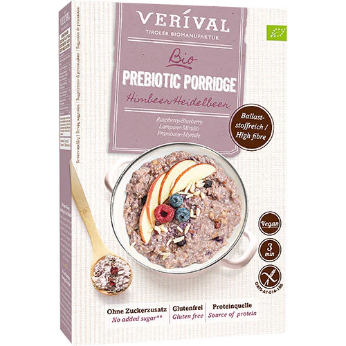 Verival Prebiotisk Grød - Hindbær-blåbær Økologisk | 350 g