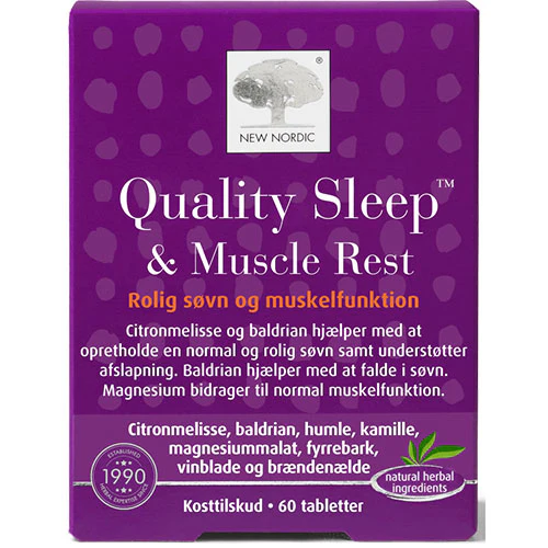 New Nordic Quality Sleep & Muscle Rest | 60 tabletter