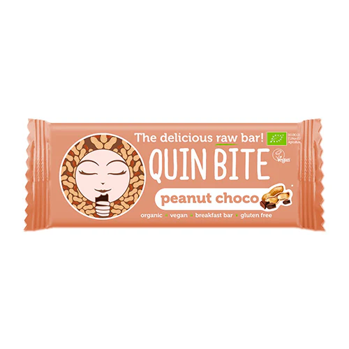 Quin Bite Bar Glutenfri Økologisk | Peanut Choco