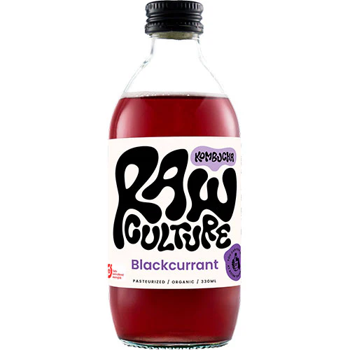Raw Culture Blackcurrant Kombucha Økologisk | 330 ml