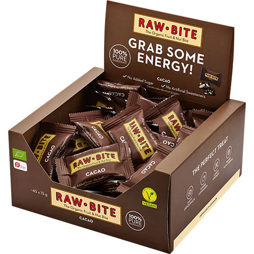 Rawbite Officebox Cacao 45x15g Ø