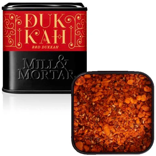 Mill & Mortar Rød Dukkah Mandler m. Sød, Røget Paprika | 75 g