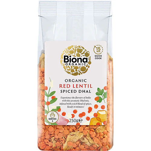 Biona Organic Rød Linse Dahl (15 Min) Økologisk | 250 g