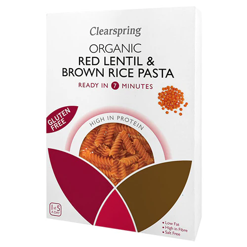 Clearspring Glutenfri Linse & Ris Pasta | 250 g
