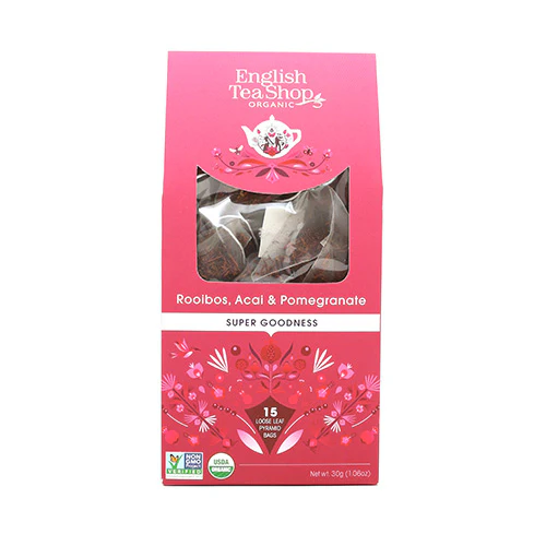 English Tea Shop Rooibos, Acai & Pomegranate tea Økologisk | 15 breve