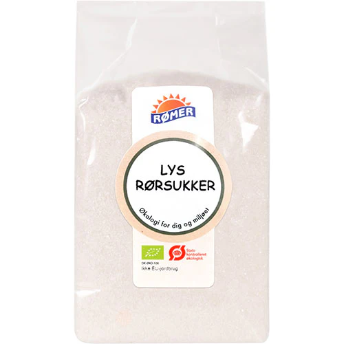 Rømer Rørsukker Lys Fin Økologisk | 500 g