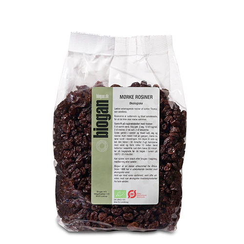 Biogan Økologiske Mørke Rosiner | 1 kg