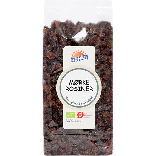 Rømer Rosiner Mørke Økologisk | 500 g