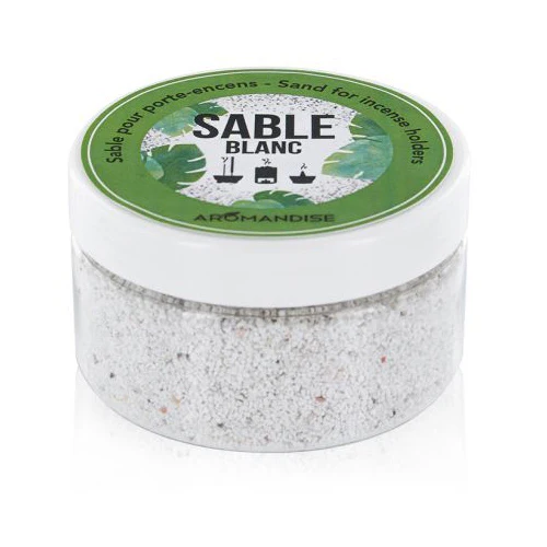 Aromandise Sand Til Røgelsesholder Hvid | 100 g