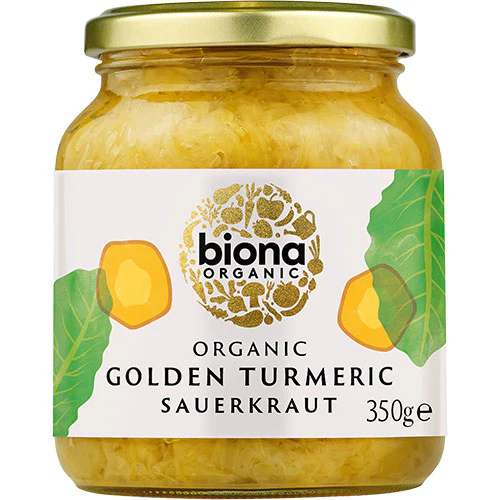 Biona Organic Sauerkraut M. Gurkemeje Økologisk Demeter | 350 g