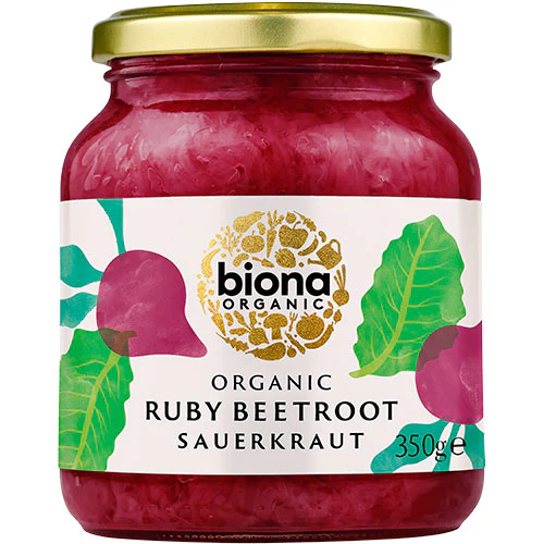 Biona Organic Sauerkraut M. Rødbede Økologisk Demeter | 350 g