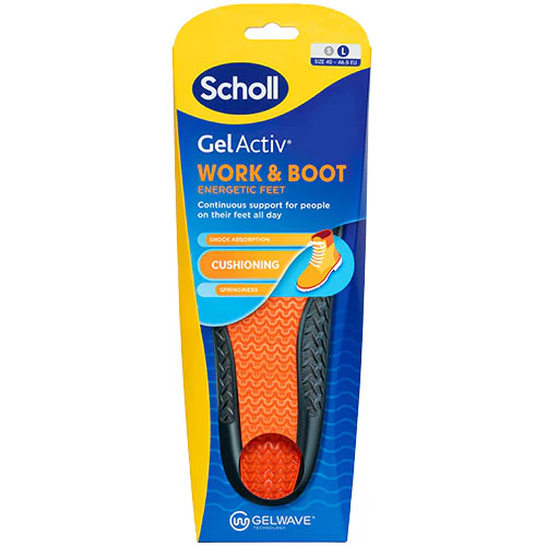 Scholl Gel Activ Insole Work & Boot | L