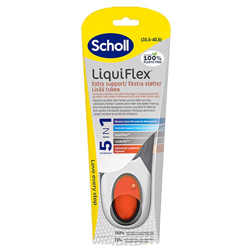 Scholl Insoles Liquiflex Extra Support | S